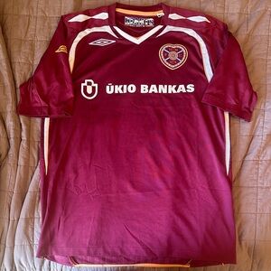 Umbro Heart of Midlothian - Hearts Scottish soccer jersey Large